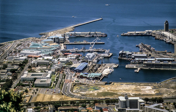 Blick vom Signal Hill: Victoria and Alfred Waterfront Kapstadt