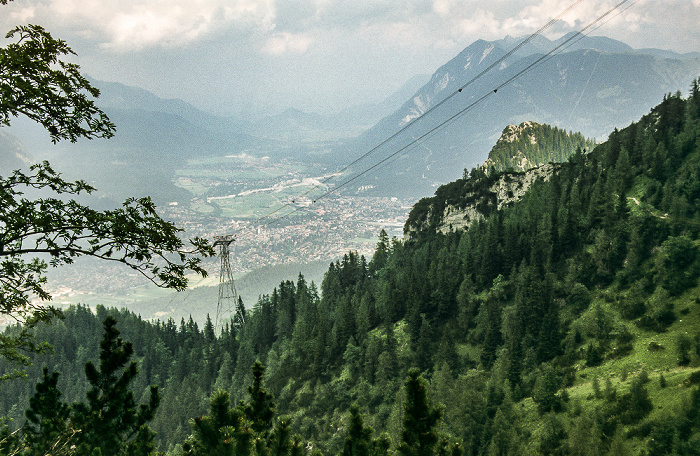 Blick auf Garmisch-Partenkirchen Wettersteingebirge
