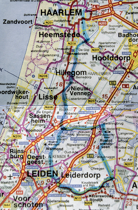 Bootstour Woubrugge - Haarlem - Leiden - Woubrugge Woubrugge