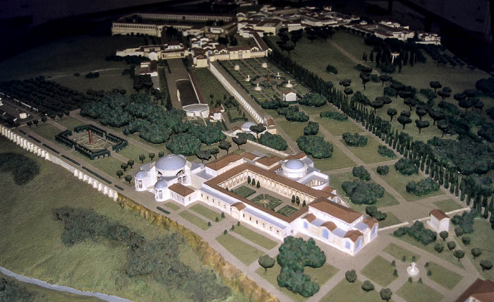 Hadriansvilla (Villa Adriana): Modell der Gesamtanlage Tivoli