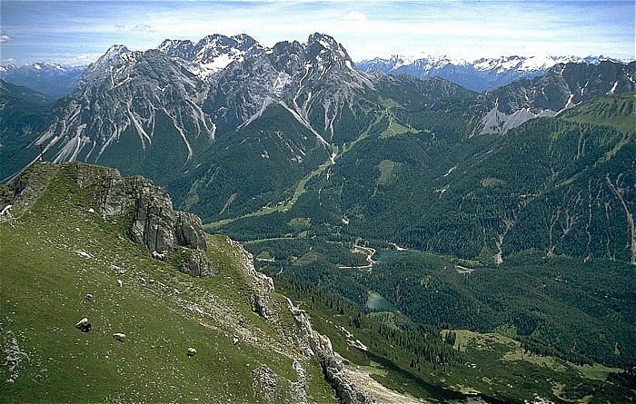 Grubigstein Mieminger Kette mit Grünstein, Griesspitzen und Hochplattig