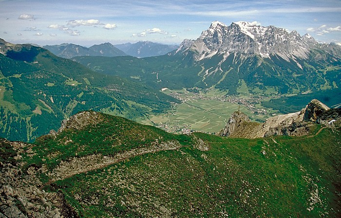 Wettersteingebirge: Zugspitze, Schneefernerkopf Grubigstein