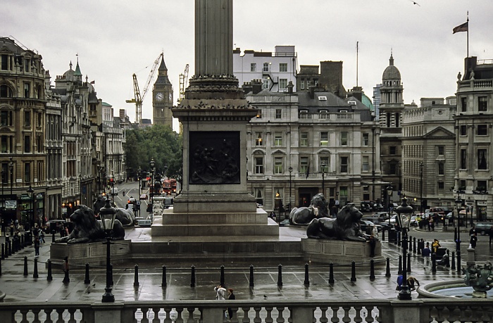 City of Westminster: Trafalgar Square mit der Nelson's Column London 1998