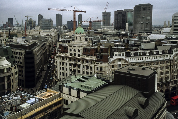 Blick vom Monument: City of London London 1998