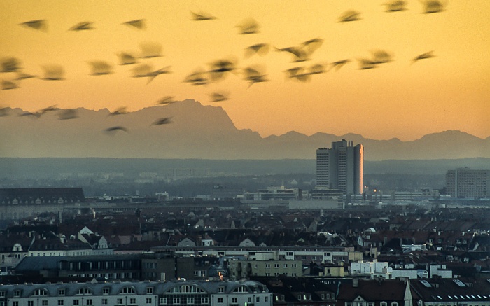 Blick vom Olympiaberg München 1999
