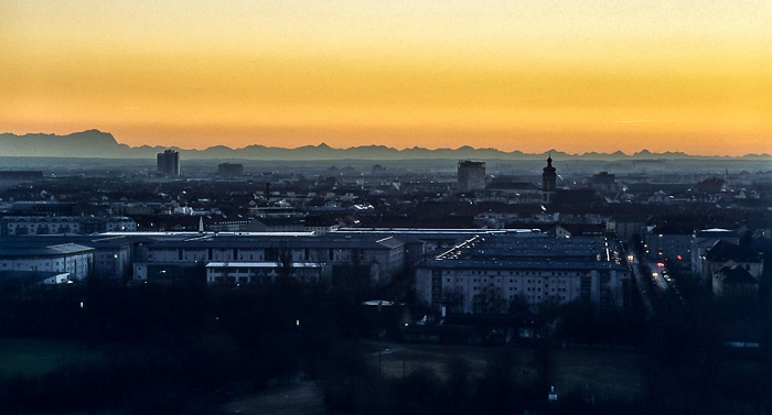 Blick vom Olympiaberg München 1999