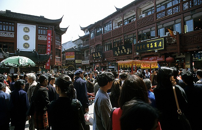 Shanghai Chinesische Altstadt: Ladengassen der Lishui Lu