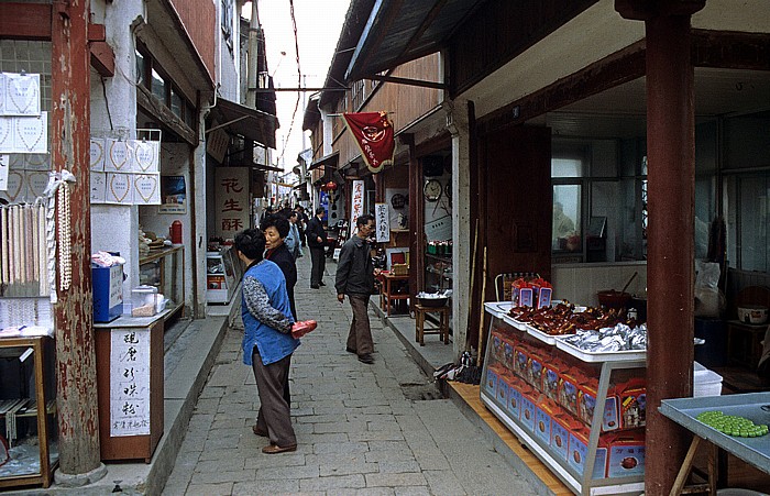 Historische Altstadt: Verkaufsstände Zhouzhuang
