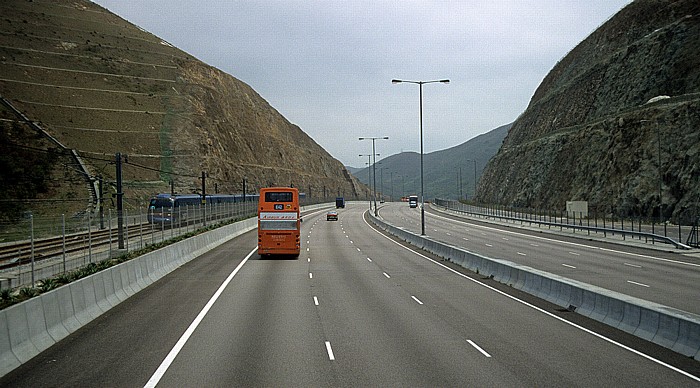 Hongkong Autobahn von Lantau nach Kowloon
