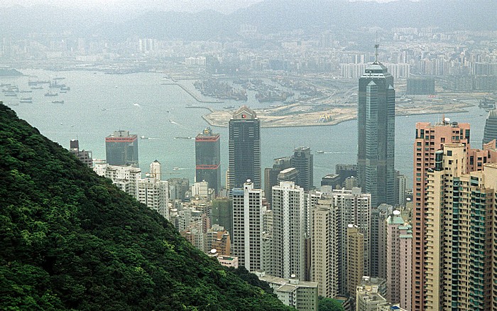Hongkong Blick vom Victoria Peak Tower Central Hong Kong Island Kowloon Lai Chi Kok Tsim Sha Tsui