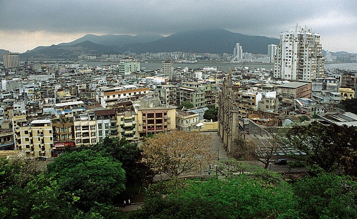 Macao Blick von der Fortaleza do Monte St. Pauls-Kirche