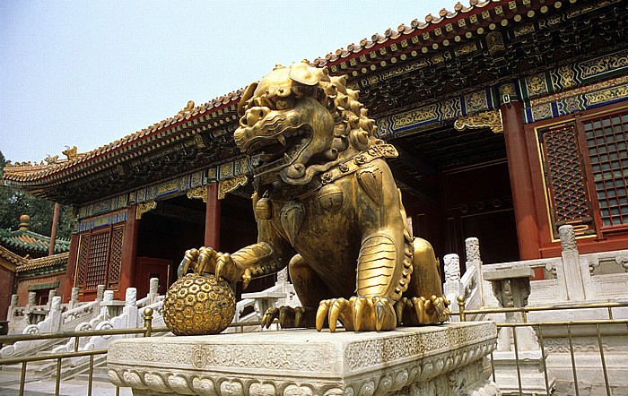 Peking Verbotene Stadt (Kaiserpalast): Goldener Löwe