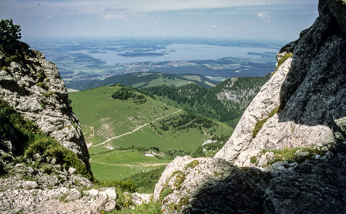 Blick auf den Chiemsee Kampenwand