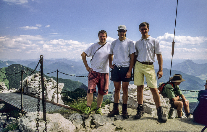 Kampenwand Ostgipfel: Jürgen, Michael, Axel