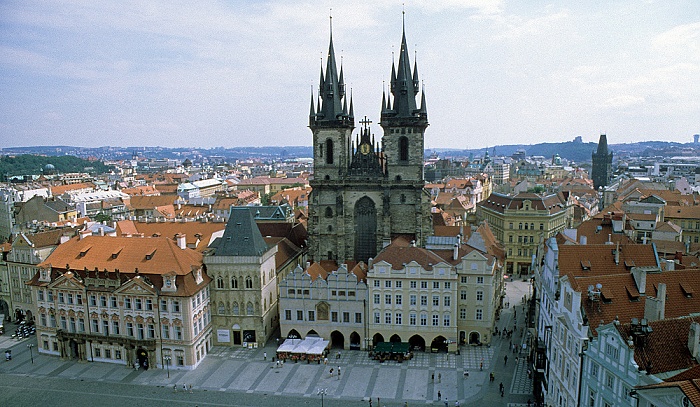 Blick vom ???: Kirche der Jungfrau Maria vor dem Tyn Prag