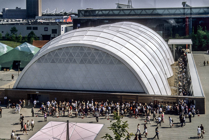 Hannover EXPO 2000: Blick von der cyclebowl - Japanischer Pavillon cyclebowl EXPO 2000 Japanischer Pavillon EXPO 2000