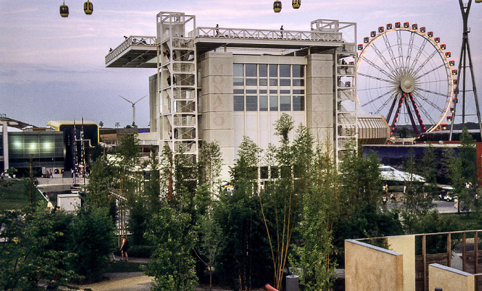 Hannover EXPO 2000: Monegassischer Pavillon, Riesenrad Mega Wheel 2000 Monegassischer Pavillon EXPO 2000