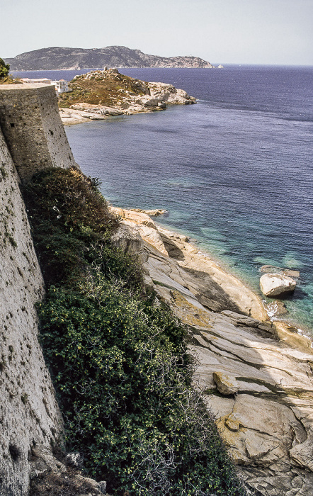 Blick von der Citadelle de Calvi: Golfe de Calvi, Mittelmeer Calvi