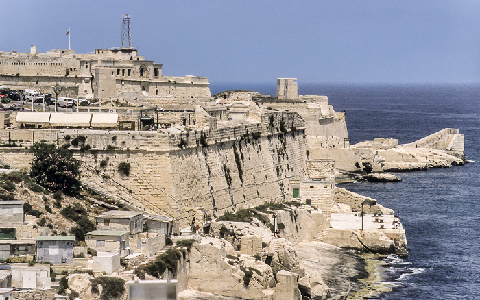 Fort Saint Elmo, Canale di Sicilia (Straße von Sizilien, Mittelmeer) Valletta