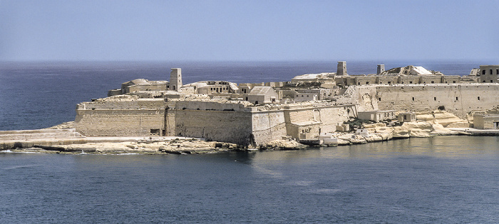 Grand Harbour (Il-Port il-Kbir), Kalkara mit dem Fort Ricasoli Valletta