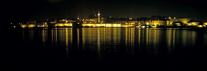 Blick von Sliema: Skyline von Valletta Valletta