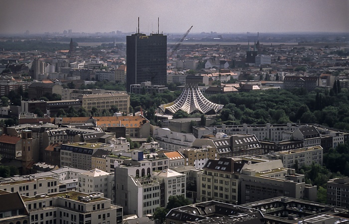 Blick vom Gebäude Potsdamer Platz 1 Berlin 2001