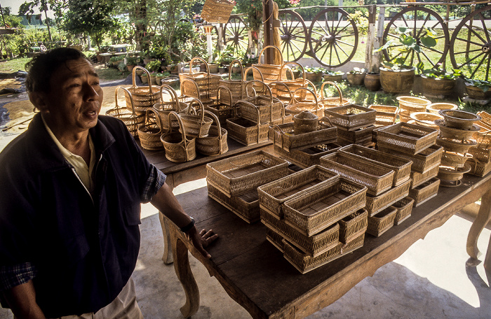 Provinz Surin Ban Bu Thom Basketry Village: Produkte einer Korbflechterei