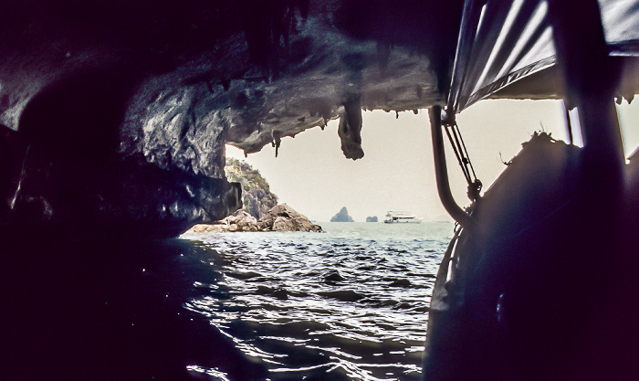 Andamanensee, Ko Thalu Ok mit der Tham Lawd-Höhle Phang Nga-Bucht