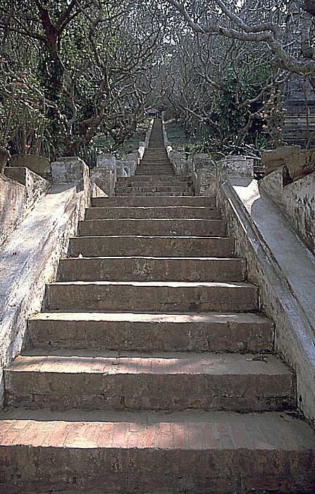 Luang Prabang Treppe auf den Phousi