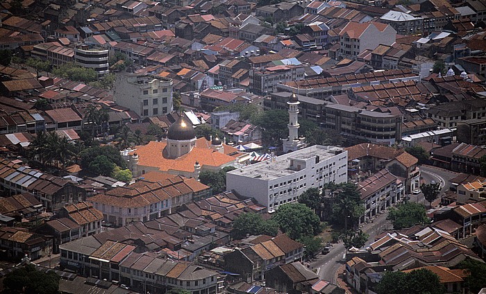 Blick vom Komtar Building: Kapitan Keling-Moschee George Town (Penang)