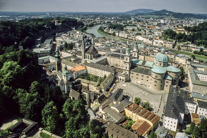 Festung Hohensalzburg: Blick auf die Altstadt Salzburg 2002