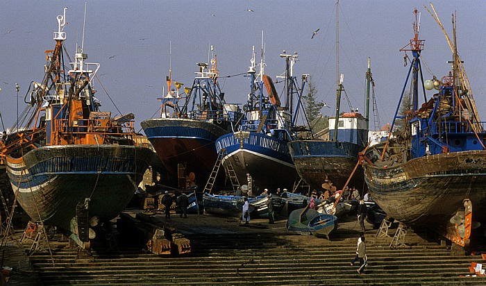 Essaouira Hafen: Reparaturarbeiten