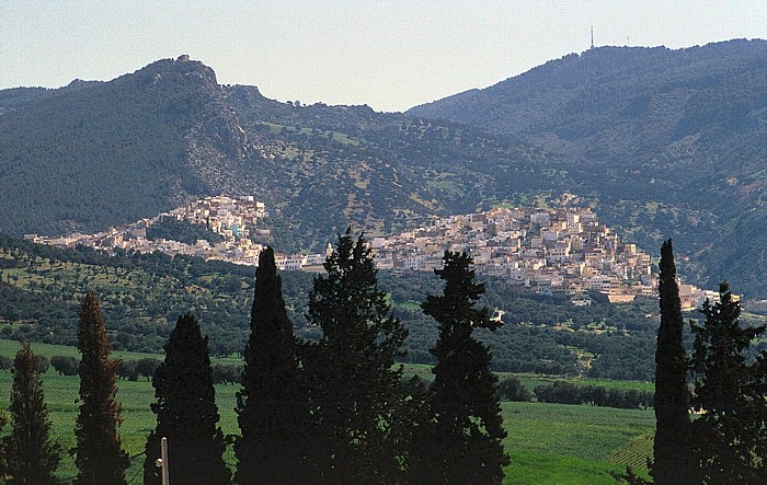 Blick auf Moulay Idriss Volubilis