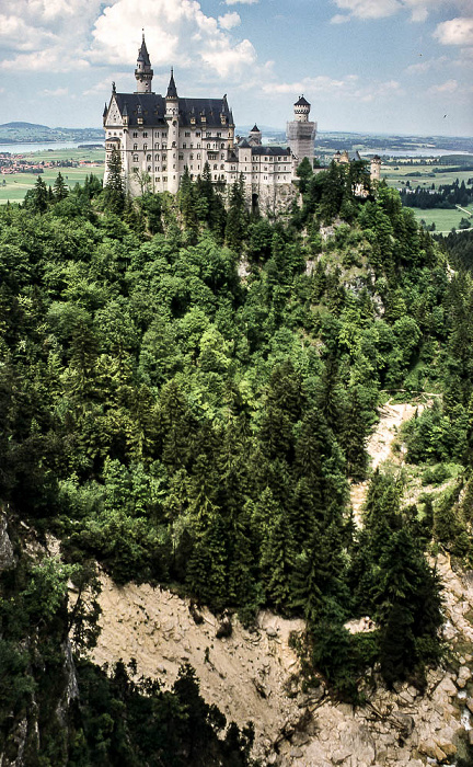 Schwangau Blick von der Marienbrücke: Schloss Neuschwanstein