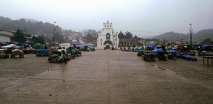 San Juan Chamula Marktplatz und Kirche