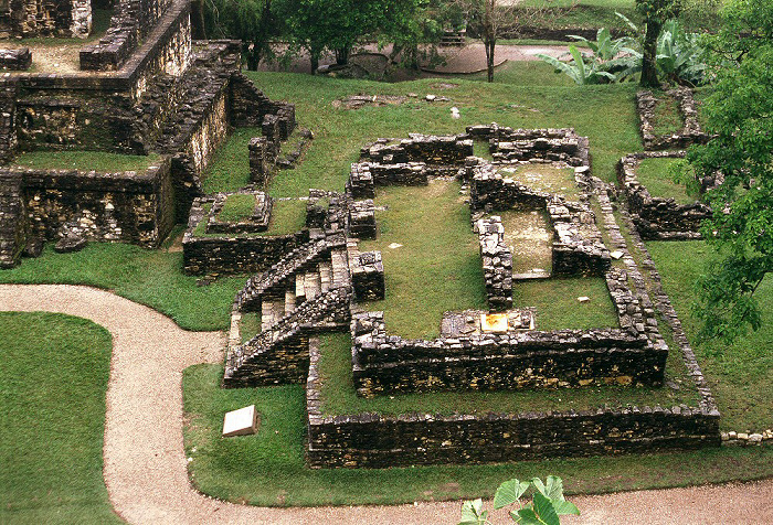 Palenque Blick vom Tempel des Kreuzes: Tempel XV Welterbe Präkolumbische Stadt und Nationalpark von Palenque