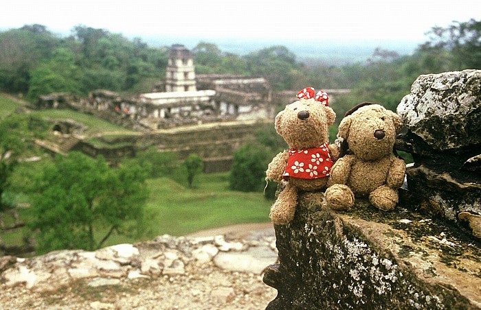 Palenque Tempel des Kreuzes: Teddine und Teddy Palast Welterbe Präkolumbische Stadt und Nationalpark von Palenque