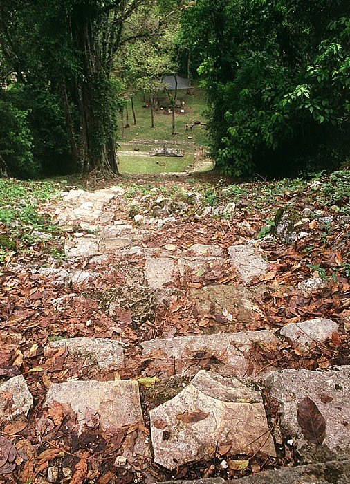 Yaxchilán Treppenaufgang