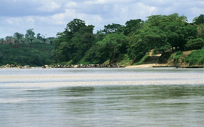 Frontera Corozal Bootsanlegestelle am Rio Usumacinta