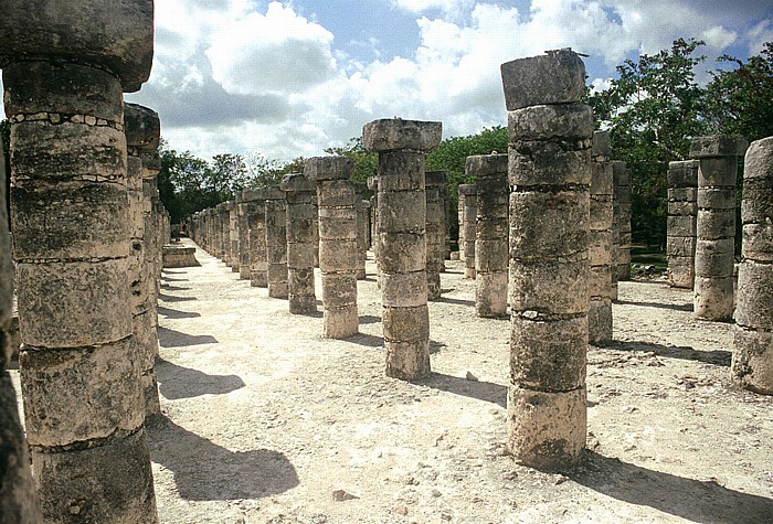 Chichén Itzá Halle der Tausend Säulen