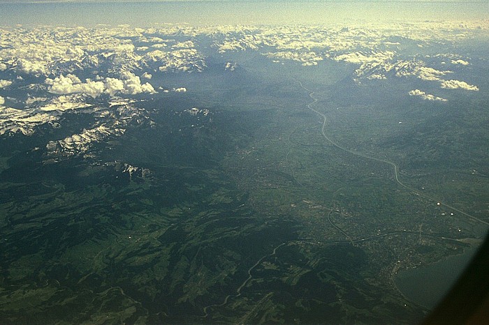 Vorarlberg (Bregenzerwald), Rheintal, Kanton St. Gallen (Appenzeller Land) Luftbild aerial photo