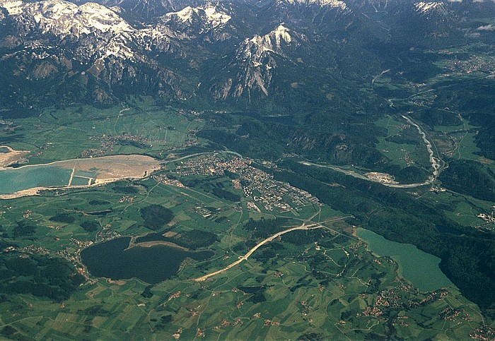 Bayern - Landkreis Ostallgäu Füssen Luftbild aerial photo