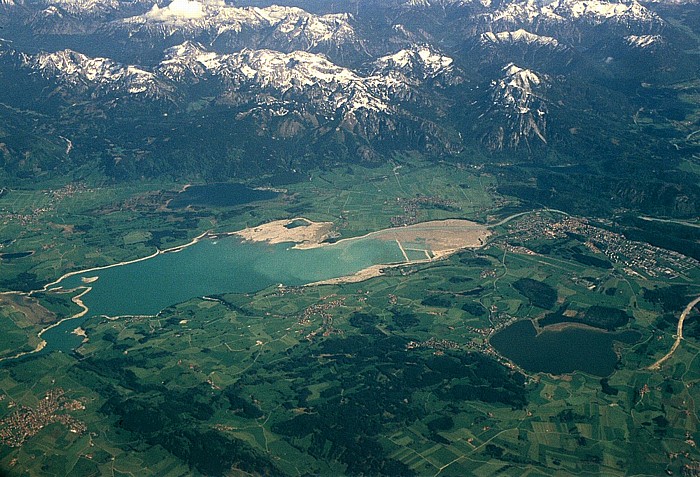 Bayern - Landkreis Ostallgäu: Forggensee Luftbild aerial photo