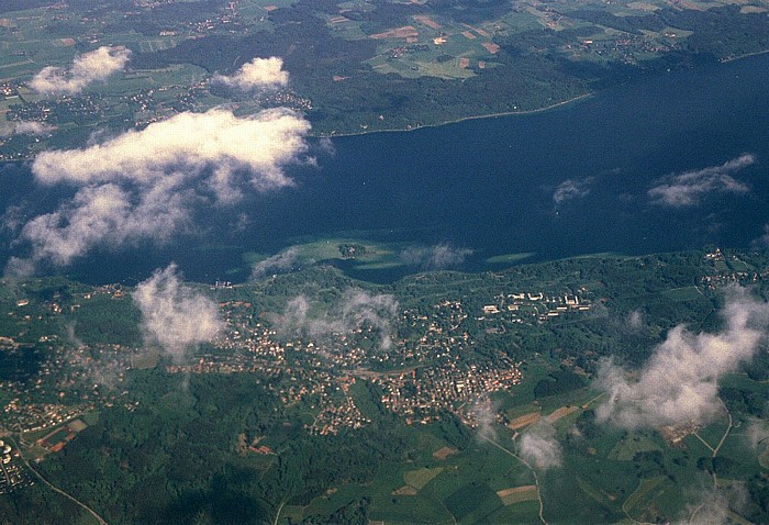 Bayern - Landkreis Starnberg: Starnberger See Feldafing Luftbild aerial photo