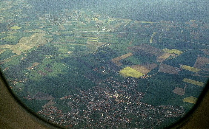 Bayern - Landkreis Ebersberg: Markt Schwaben Luftbild aerial photo
