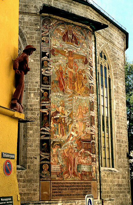 Wasserburg am Inn Pfarrkiche St. Jakob: Choraußenseite Pfarrkirche St. Jakob