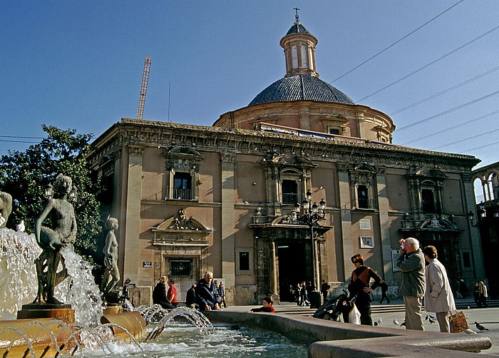 Valencia Placa de la Virgen und Basilika der Jungfrau der Schutzlosen