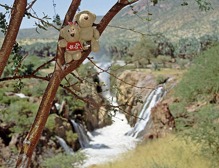 Epupafälle (Monte-Negrofälle) des Kunene: Teddine und Teddy