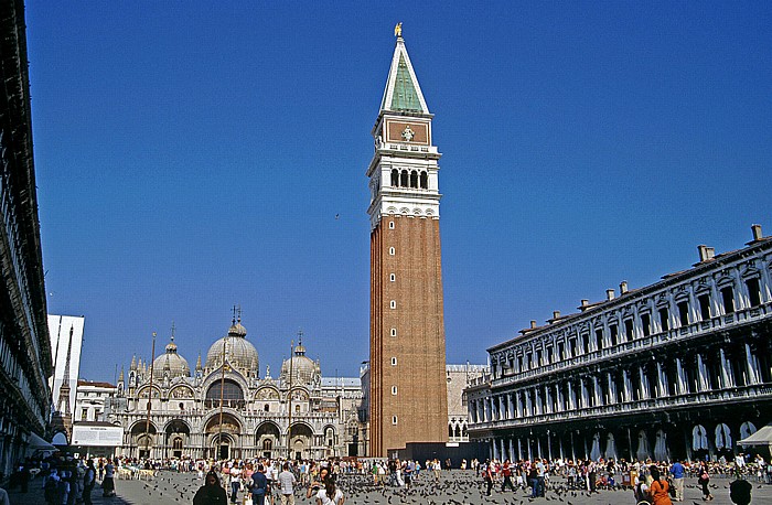 Piazza San Marco, Basilica San Marco, Campanile Venedig