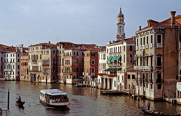 Blick von der Ponte di Rialto: Canal Grande Venedig